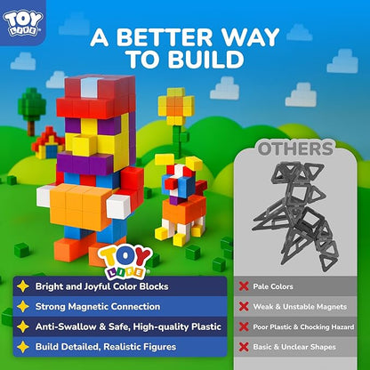 80PCS Magnetic Blocks, Magnetic Building Blocks - Image 4