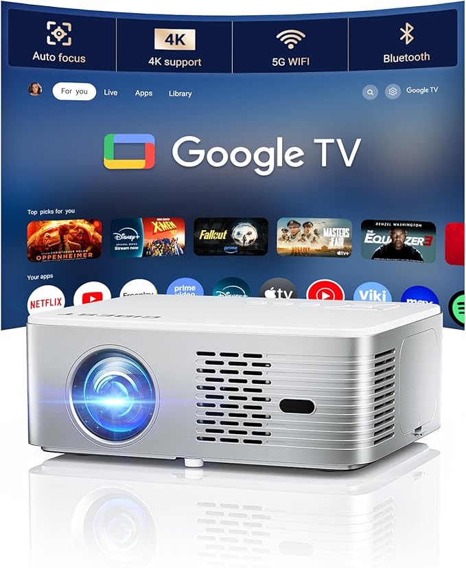 Google TV Projector 4K Support by CiBest