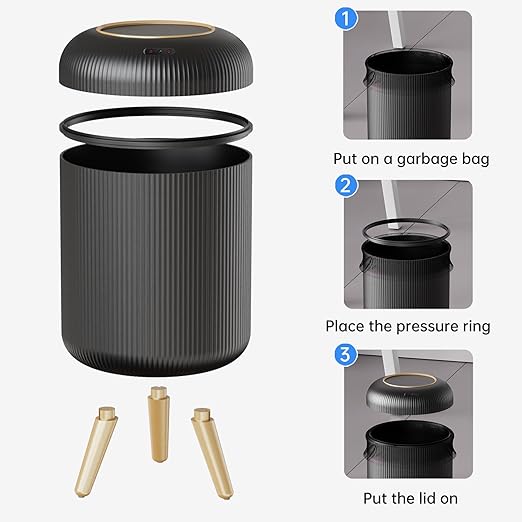 URALFA Motion Sensor Trash Can - Image 7