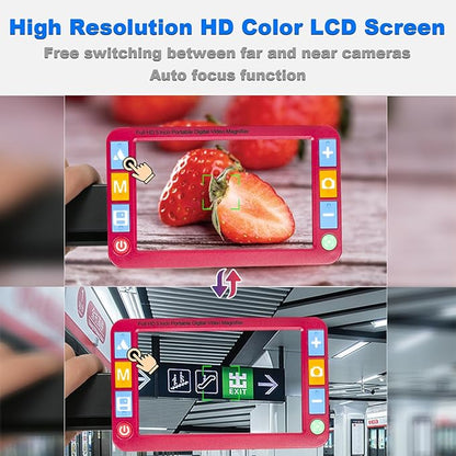 Portable Digital Video Magnifier, Electronic Reading Aid 5.0 Inch - Image 5