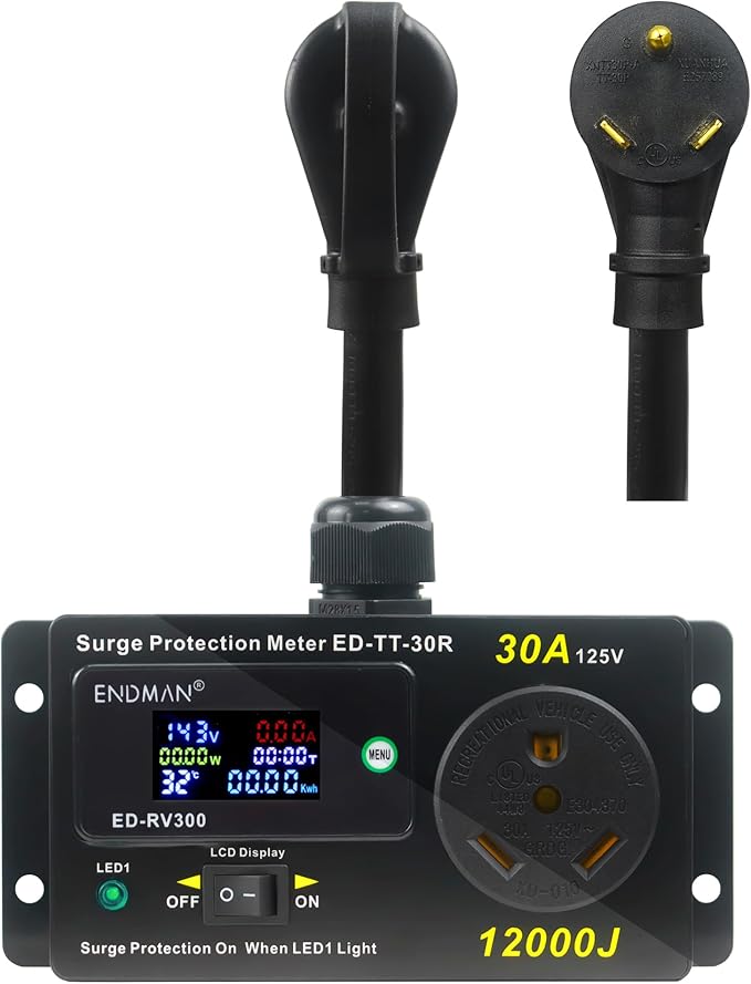 ENDMAN RV 30 Amp Surge Protector