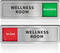 Wellness Room Office Door Signs, Do Not Disturb- In Use/Available Slider Sign by Abudada