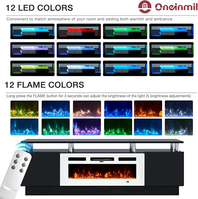oneinmil Fireplace TV Stand - Image 2