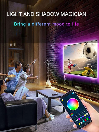 KANTUTOE LED Lights for TV, 16.4ft LED Lights for 45-75 Inch TVs, RGB TV - Image 6