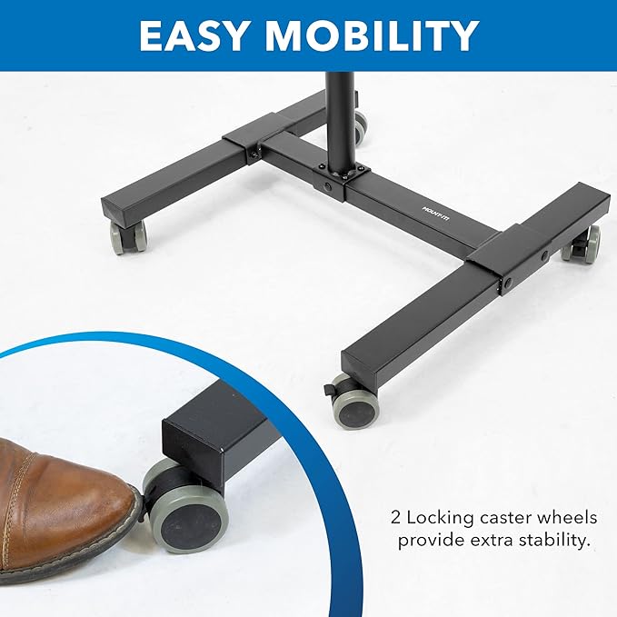 Mount-It! Mobile Projector and Laptop Stand, Rolling Cart - Image 7