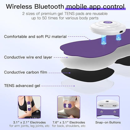 Wireless TENS & EMS Unit Back Pain Relief Massager - Image 2
