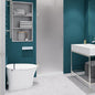 ANZZI 70" x 24" Frameless Frosted Shower Door in Brushed Nickel, Passion Water by ANZZI