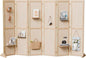 Bonnlo 4/6 Panel Pegboard Freestanding, 5 FT Portable Display Board Organizer by Bonnlo