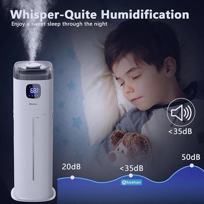 Akeshan Large Humidifier for Bedroom, 9L/2.5Gal Ultrasonic Cool Mist, Easy Clean - Image 6