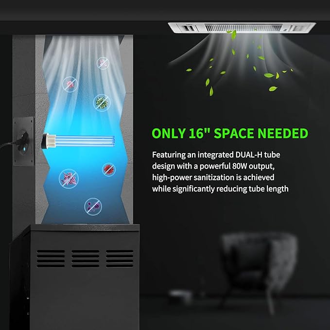 80W UV Light for HVAC Systems- Ozone-Free Commercial/Whole House Duct UVC Lamp - Image 2