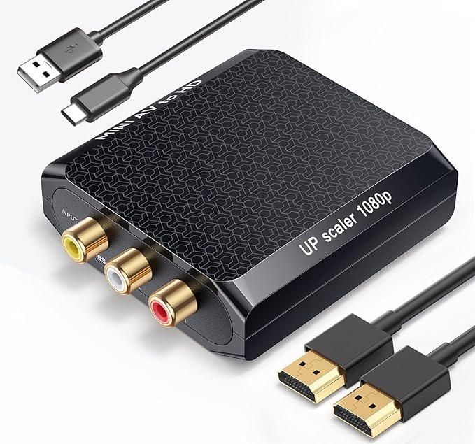 WENTER AV to HDMI Converter, 1080P RCA Composite to HDMI Adapter, Mini Analog by Wenter