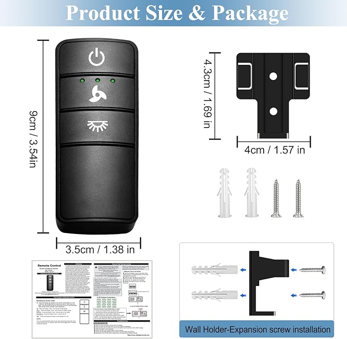3 Speeds Ceiling Fan Remote Control - Image 7