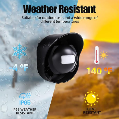 Shaogax 328ft Range Wireless Driveway Alarm Outside Weather Resistant Motion - Image 3