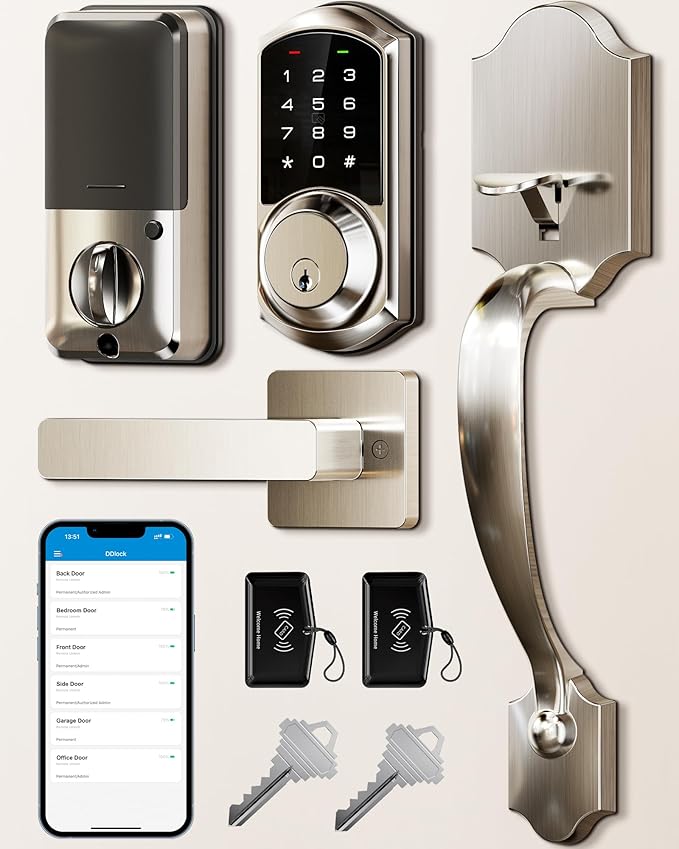 Veise VE06-H Smart Front Door Lock Set, App Control, Keyless Entry Deadbolt by Veise