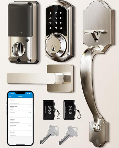 Veise VE06-H Smart Front Door Lock Set, App Control, Keyless Entry Deadbolt by Veise