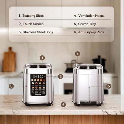 Mecity Motorized Toaster 2 Slice - Image 8
