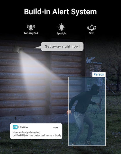 LaView 4G LTE Outdoor Security Camera, 2K HD Cameras - Image 5