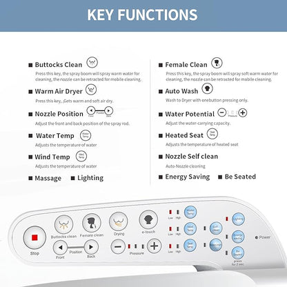 KERDE Electric Bidet Toilet Seat, Bidets - Image 2
