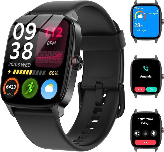 Smart Watches for Women Men by KIBFLE