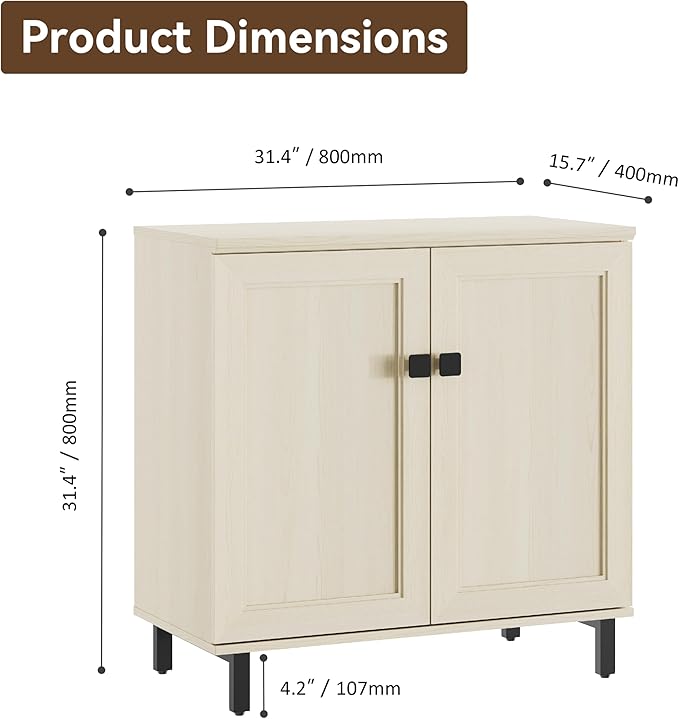 Multifunctional Buffet Sideboard Cabinet Farmhouse Modern Storage Cabinet - Image 2