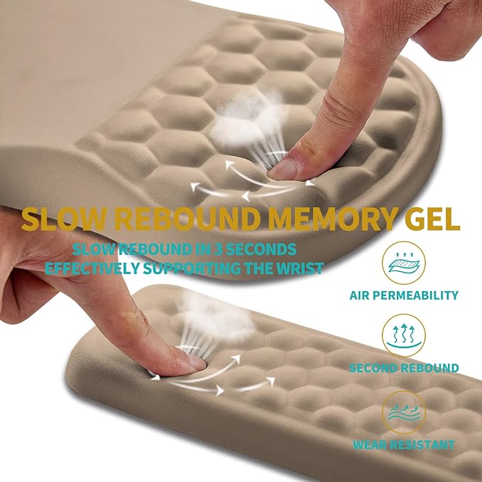 Hokafenle 2 in 1 Ergonomic Mouse Pad Wrist Support & Wrist Rest - Image 3