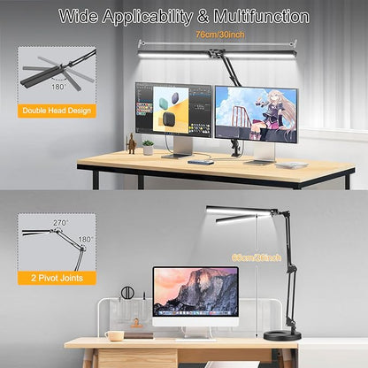2-in-1 LED Desk Lamp, 24W Brightestwith Table Lamp - Image 3