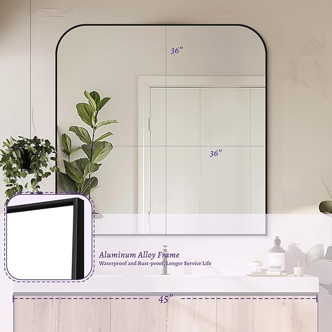Bathroom Mirror, Wall Mirrors, Bathroom Vanity Mirror - Image 6