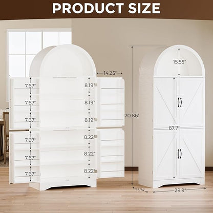 Arched Kitchen Pantry Cabinet - Image 3