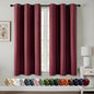 MIULEE Burgundy Red Blackout Curtains by MIULEE