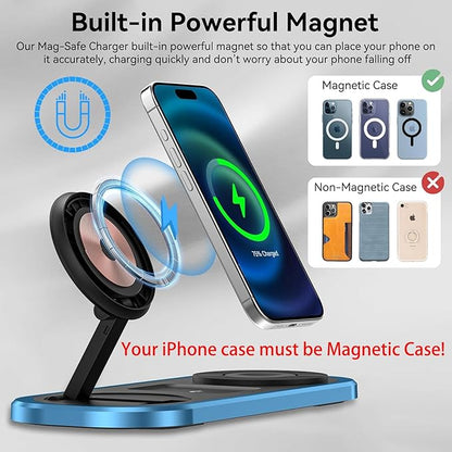 3 in 1 Fast Wireless Charger Stand - Image 4