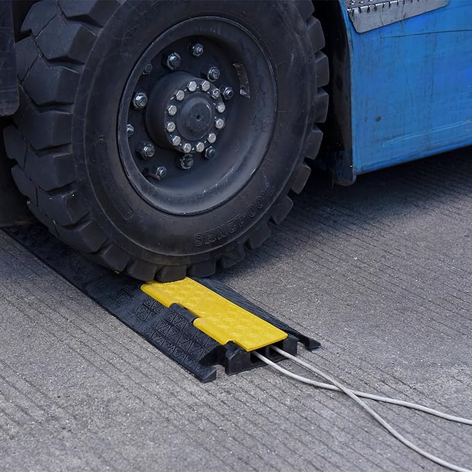 OranLite Heavy-Duty Rubber Cable Protector Ramp, Floor Cable Wire Cord Cover - Image 8