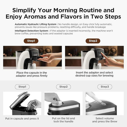 Warriors1 Coffee Maker for Keurig K Cup pod, Espresso Machine for Nespresso - Image 6