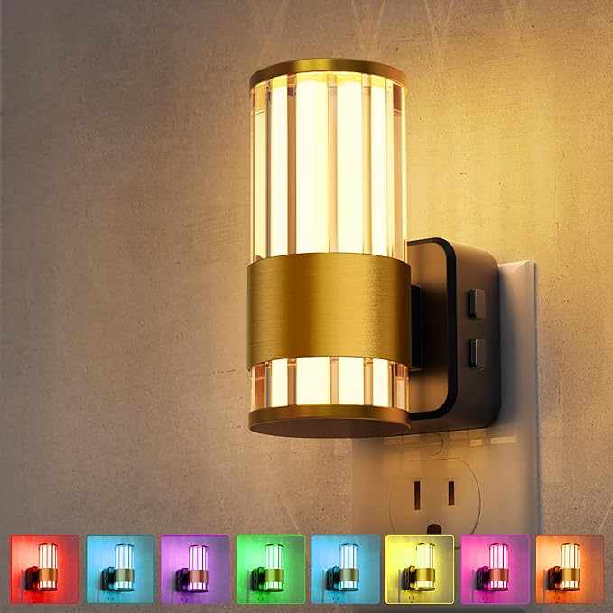 L LOHAS LED Night Light, Night Lights Plug into Wall, 10-Color RGB Change - Image 2