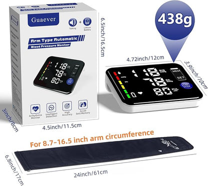 GUAEVER Blood Pressure Monitor Rechargeable Upper Arm Blood Pressure Monitors - Image 6