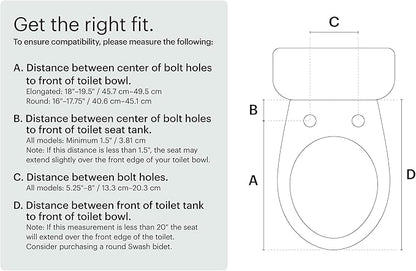 Brondell LE99 Bidet Toilet Seat, Fits Round Toilets, Electric Bidet - Image 10
