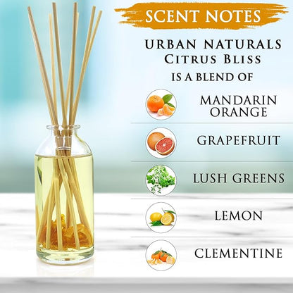 Urban Naturals Citrus Bliss Mandarin Orange & Grapefruit Essential Oil Reed - Image 2