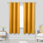 KOUFALL 72 Inch Curtains Length, 2 Panels Set, Mustard Yellow by KOUFALL