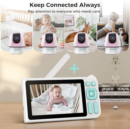 Video Baby Monitor, 2000ft Long Range, Enhanced Signal Stability, No WiFi - Image 5