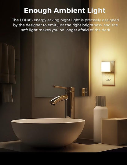 L LOHAS LED Night Lights Plug into Wall, Plug in Night Light, Dusk-to-Dawn - Image 5