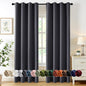 MIULEE Grey Blackout Curtains for Bedroom Living Room 84 Inches Long 2 Panels by MIULEE