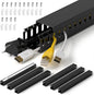 ZhiYo H1.4 x W1.6in Server Rack Cable Management Raceway, 94.5in Cable Raceway by ZhiYo
