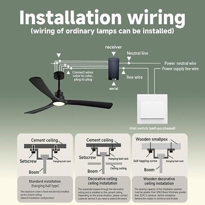 Gaizw Ceiling Fans with Lights, 60 Inch Ceiling Fan with Light and Remote - Image 7