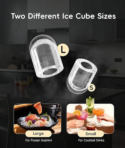 ecozy Portable Ice Makers Countertop, 8 Cubes in 6 Mins, Bullet Ice Maker - Image 5