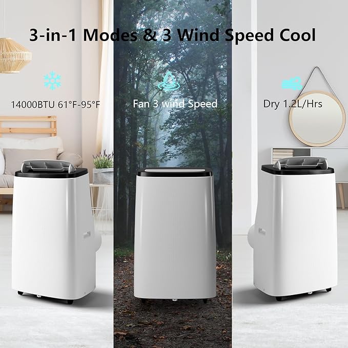 Portable Air Conditioners, 14000 BTU Portable AC Unit - Image 6