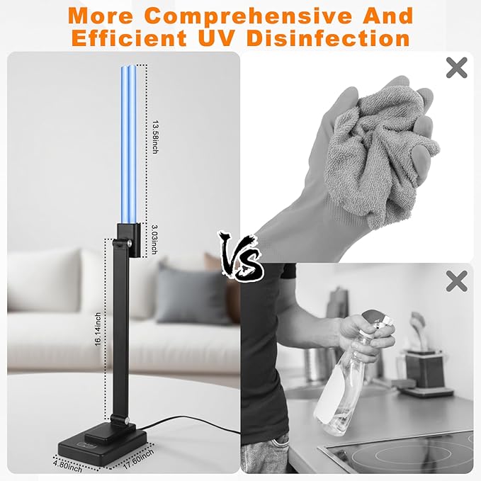 Home Disinfection Device, UV Light Sanitizer, UVC 38W Ultraviolet Light - Image 6