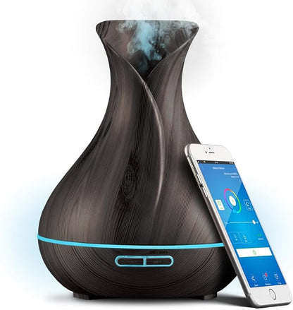 Smart WiFi Wireless Essential Oil Aromatherapy 400ml Ultrasonic Diffuser & by PureDailyCare