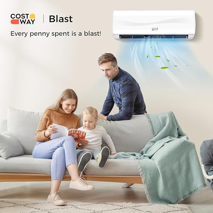 COSTWAY 24000BTU Mini Split Air Conditioner& Heater, 18.5 SEER2 208-230V - Image 2