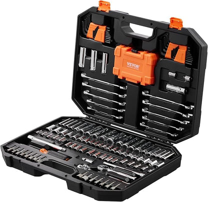 VEVOR Mechanics Tool Set and Socket Set, 1/4" and 3/8" Drive Deep and Standard - Image 8