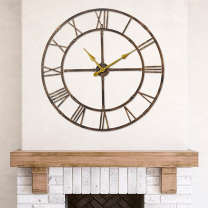 Ohweog Large Wall Clock for Living Room Decor – 40 Inch Silent Non-Ticking by WallClockDecor
