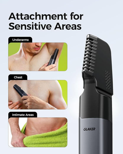 GLAKER Beard Trimmer for Men, Cordless Hair Trimmer, Electric Razor - Image 4